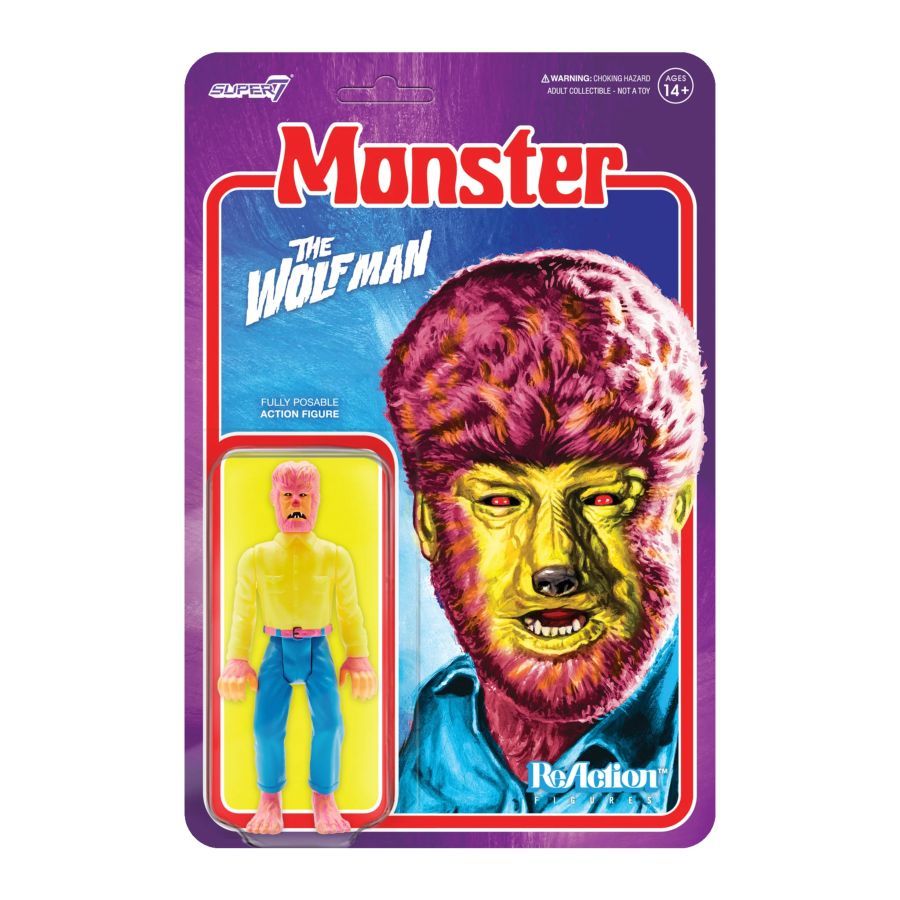 Universal Monsters - The Wolf Man (Costume Colors) Reaction 3.75″ Figure