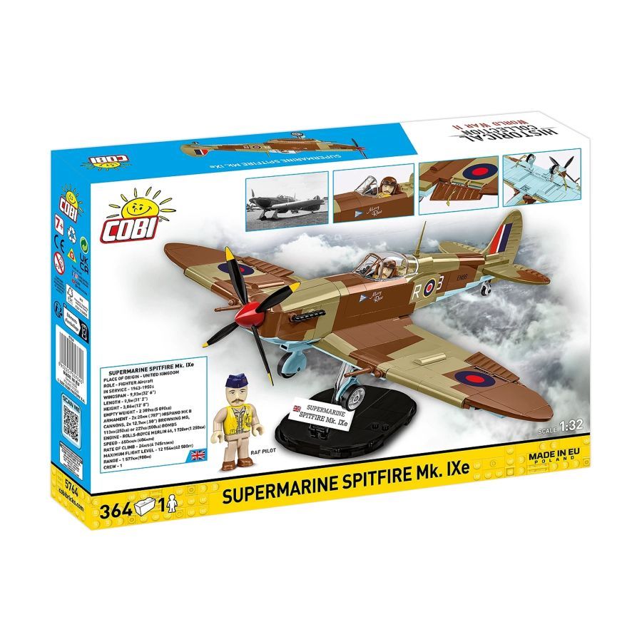 World War 2 - Supermarine Spitfire MK. IXE Construction Brick Set (364 Pieces)