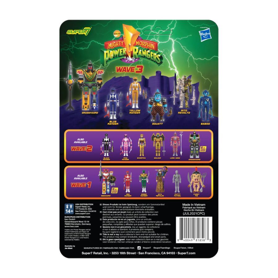 Power Rangers - Baboo ReAction 3.75″ Action Figure