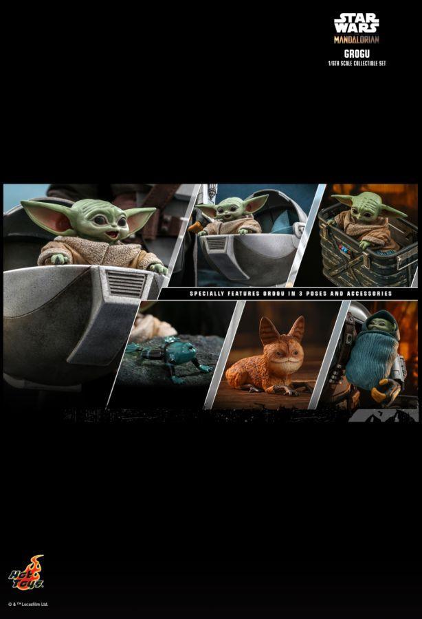 Star Wars: The Mandalorian - Grogu 1:6 Scale Collectable Action Figure Set
