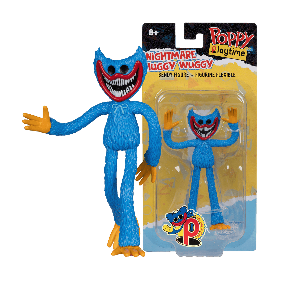 Poppy Playtime - Nightmare Huggy 4.5″ Bendable Figure
