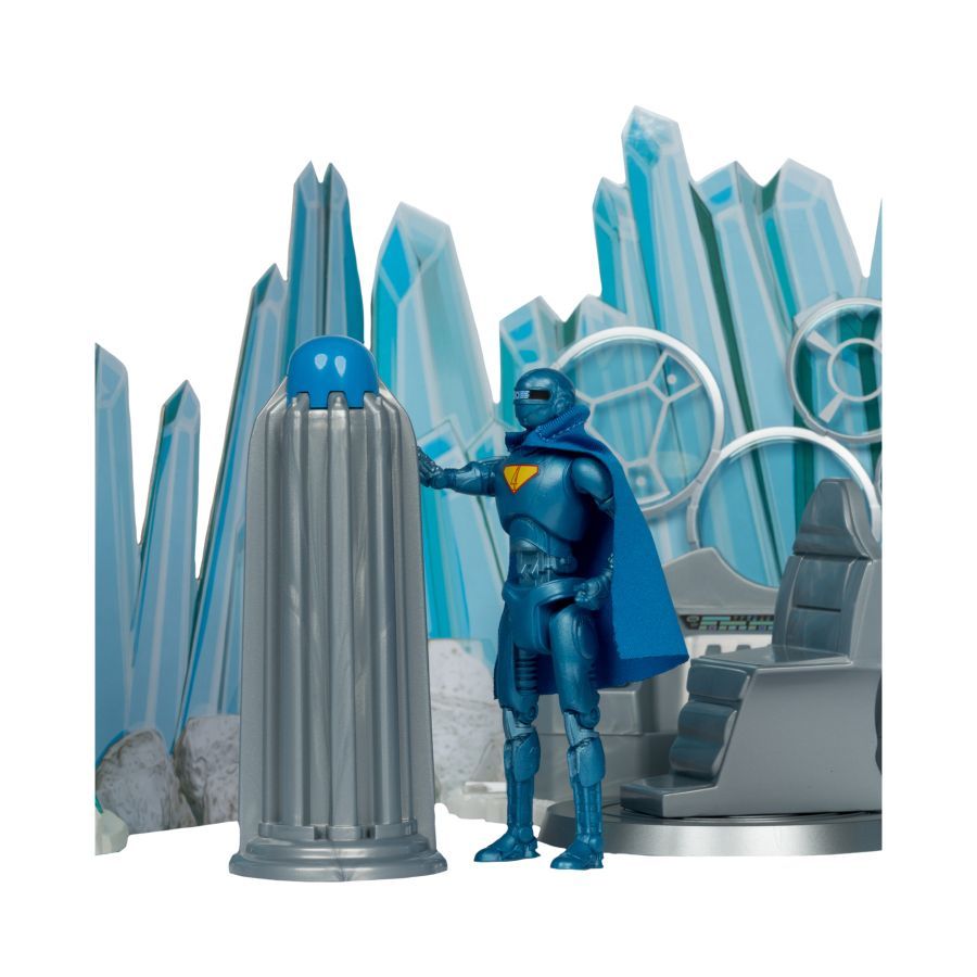 Superman (2025) - Fortress Of Solitude with Superman Robot #4 Figure Gold Label Playset