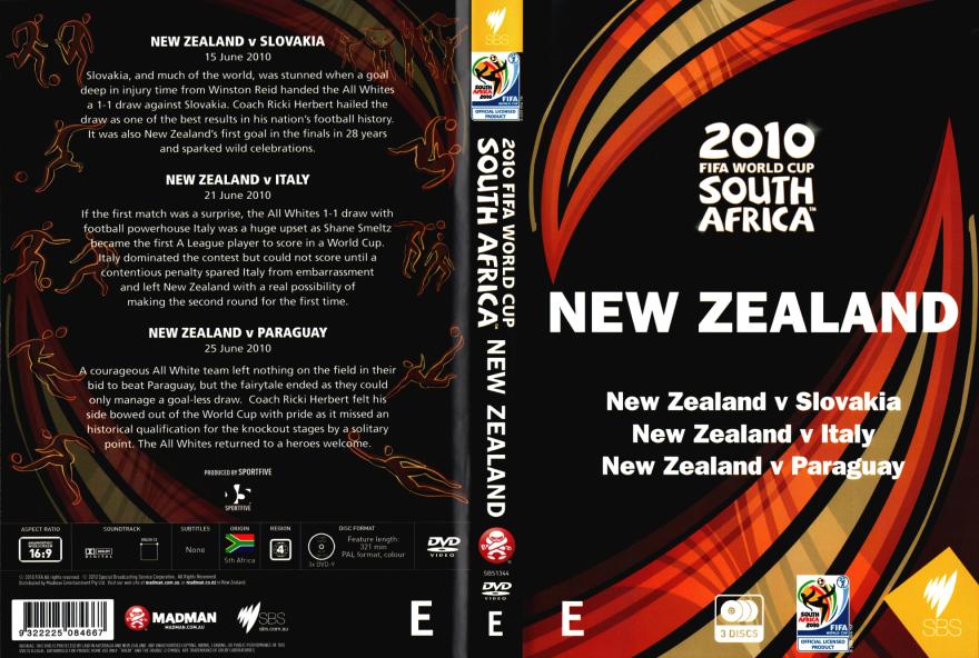 2010 FIFA World Cup: South Africa New Zealand DVD