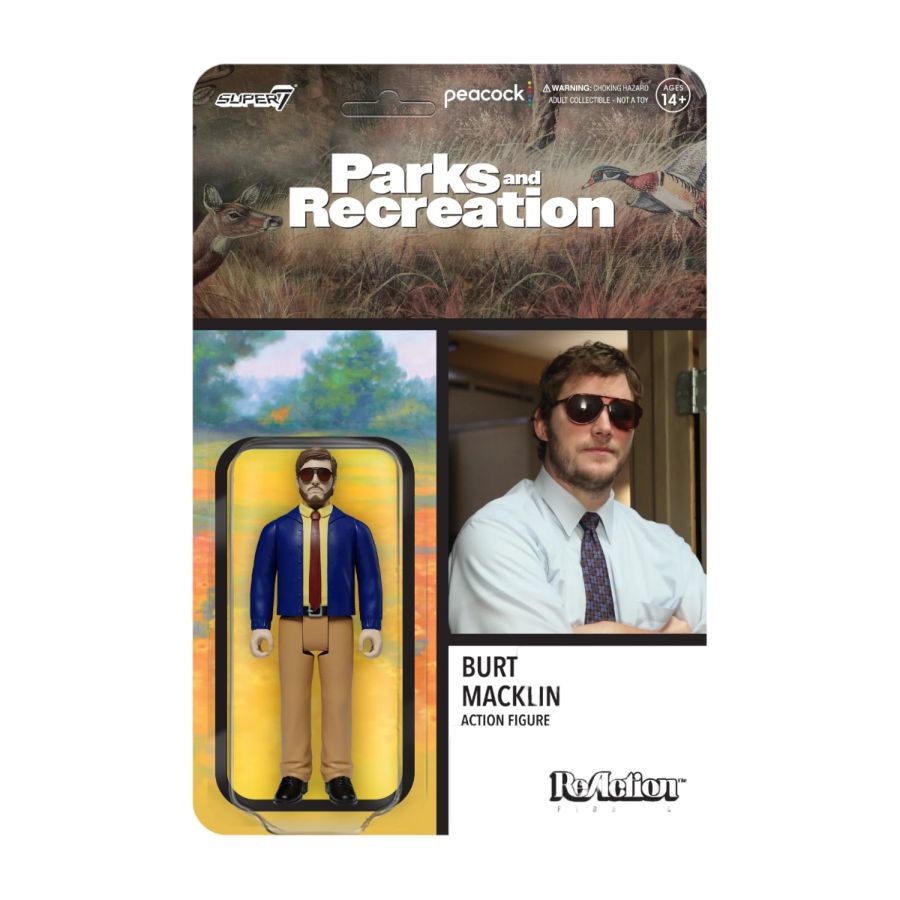 Parks and Recreation - Andy Dwyer as Burt Macklin ReAction 3.75″ Action Figure
