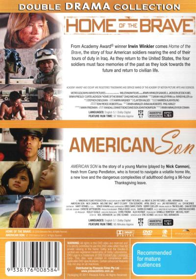Double Drama Collection: Home of the Brave/American Son DVD
