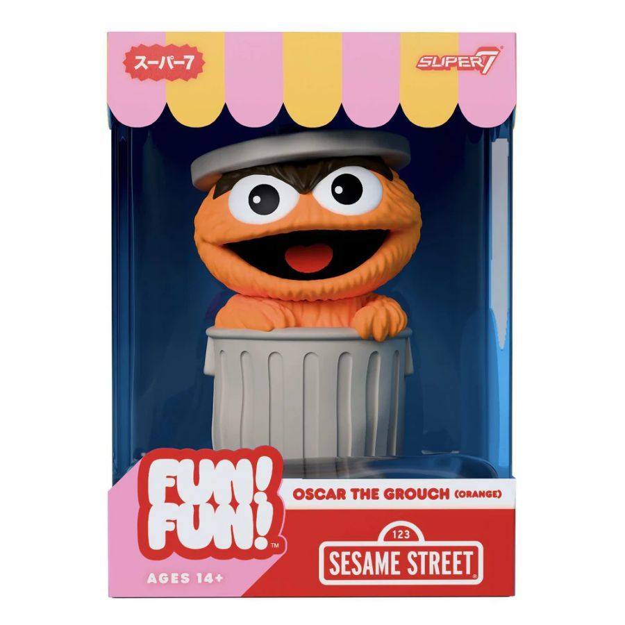 Sesame Street - Oscar the Grouch (Orange) Fun! Fun! Figure
