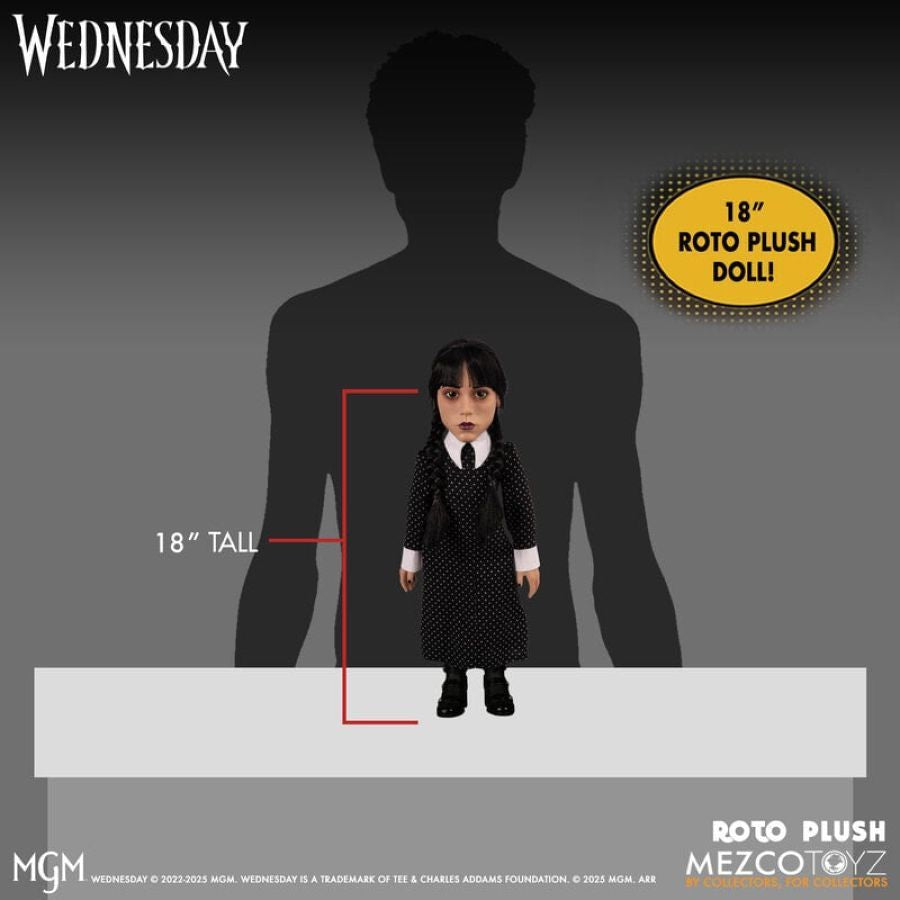Wednesday (TV) - Wednesday Addams 18″ MDS Roto Plush