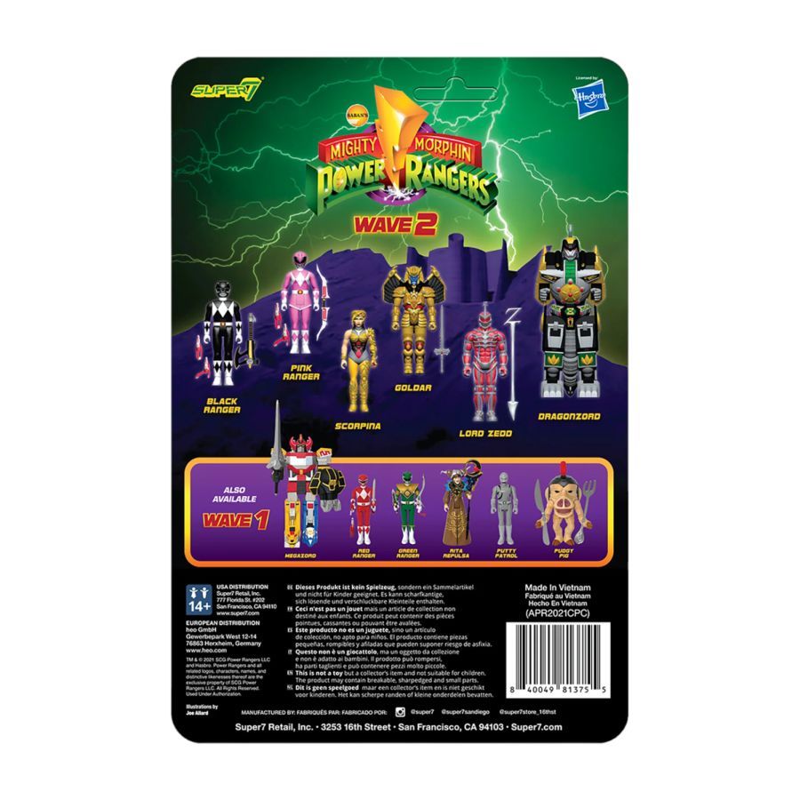 Power Rangers - Goldar ReAction 3.75″ Action Figure