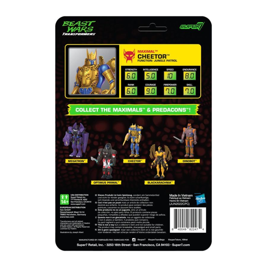 Transformers: Beast Wars - Cheetor Reaction 3.75″ Figure