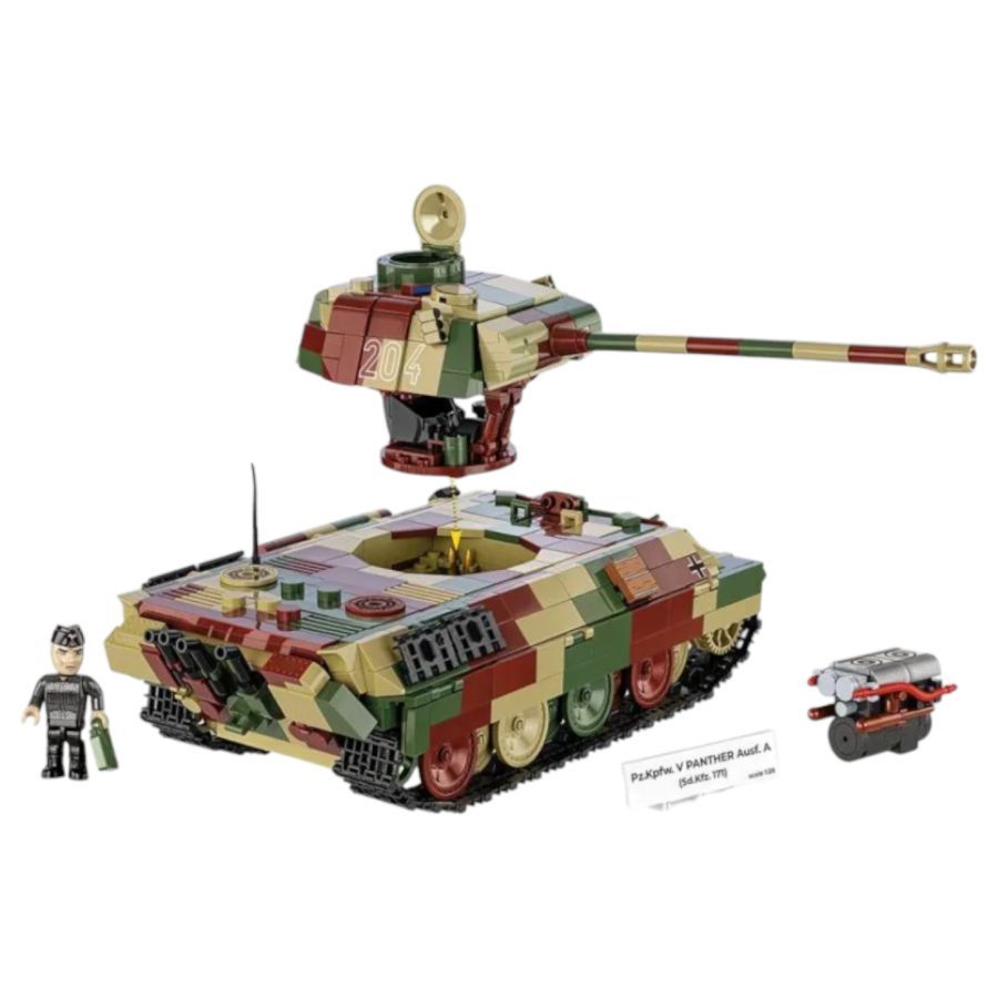 World War 2 - Panzer V Panther Ausf. A Construction Brick Set (1150 Pieces)