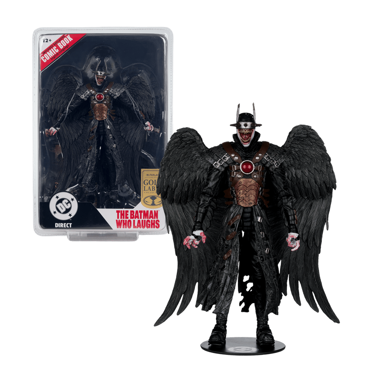 DC Comics - Batman Who Laughs (Gold Label) 7″ Figure with Comic