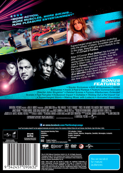 2 Fast 2 Furious DVD
