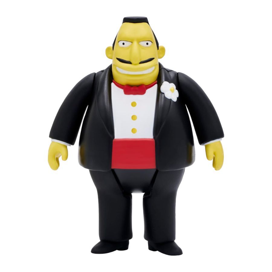 The Simpsons: McBain - Senator Mendozza Reaction 3.75″ Figure