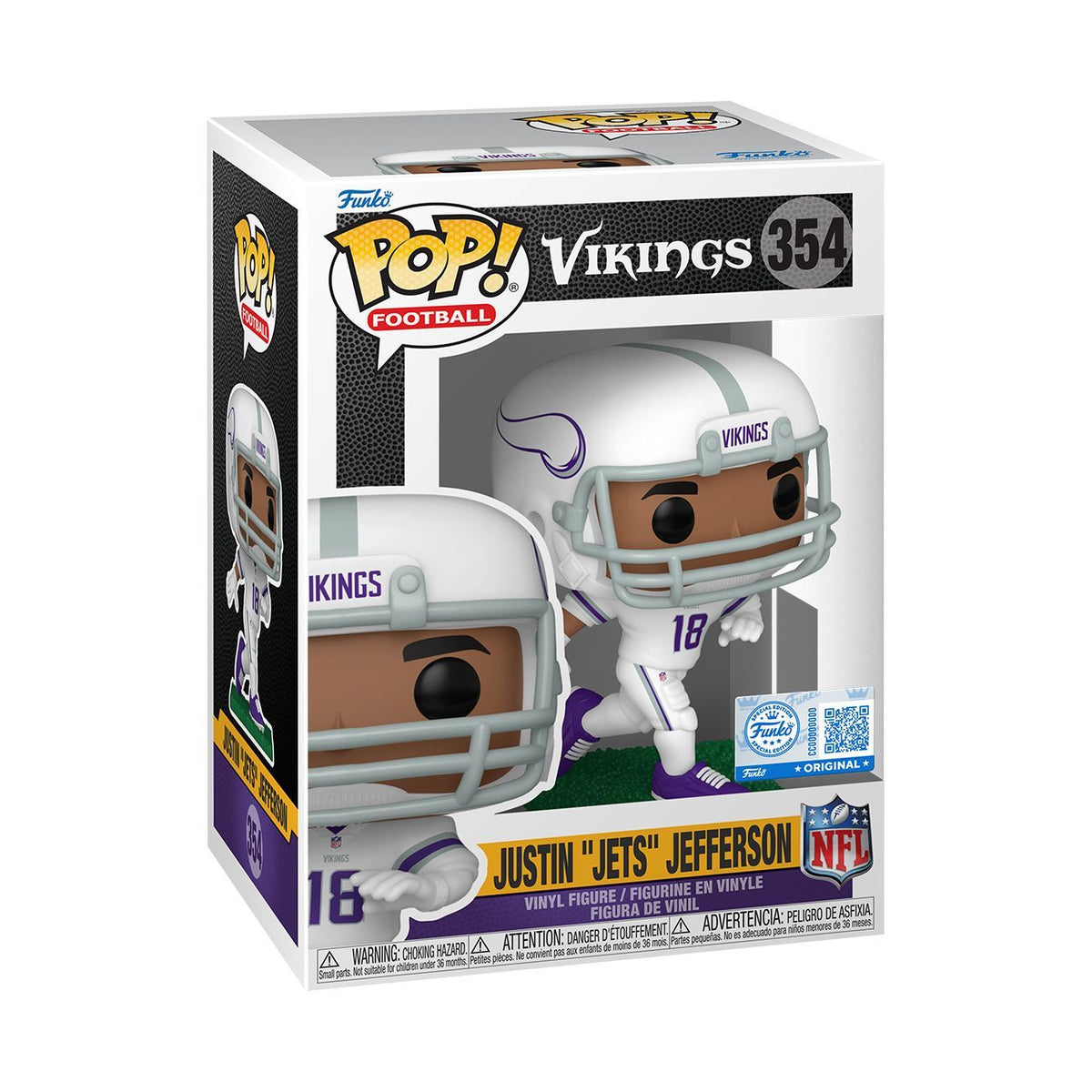 NFL: Vikings - Justin Jefferson (Winter Warrior) Exclusive (Pop! Vinyl)