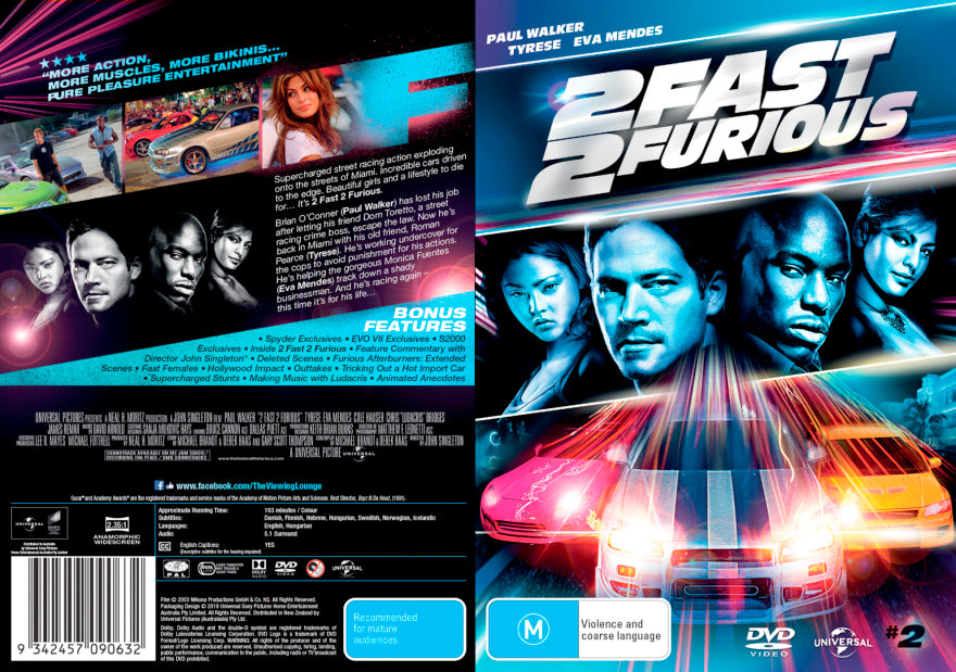2 Fast 2 Furious DVD