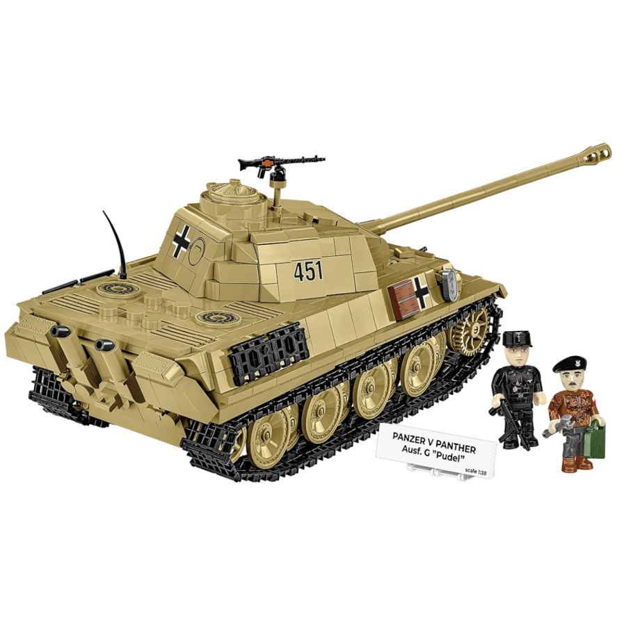 World War 2 - Panzer V Panther Ausf. G “Pudel” Construction Brick Set (1133 Pieces)