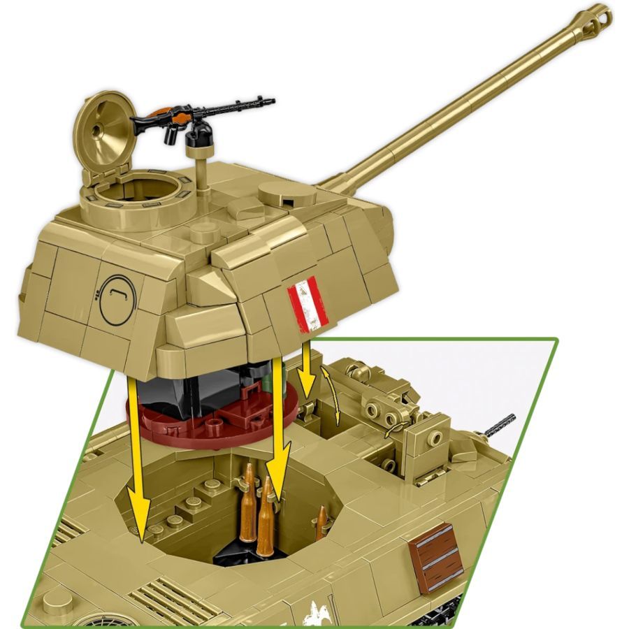World War 2 - Panzer V Panther Ausf. G “Pudel” Construction Brick Set (1133 Pieces)