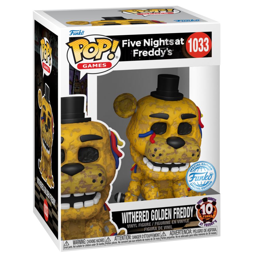 Five Nights At Freddy's - Withered Golden Freddy (Pop! Vinyl)