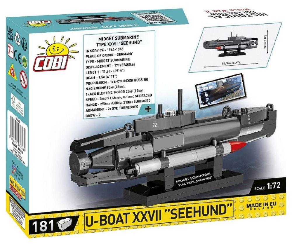 World War 2 - U-Boat XXVII “Seehund” Construction Brick Set (181 Pieces)