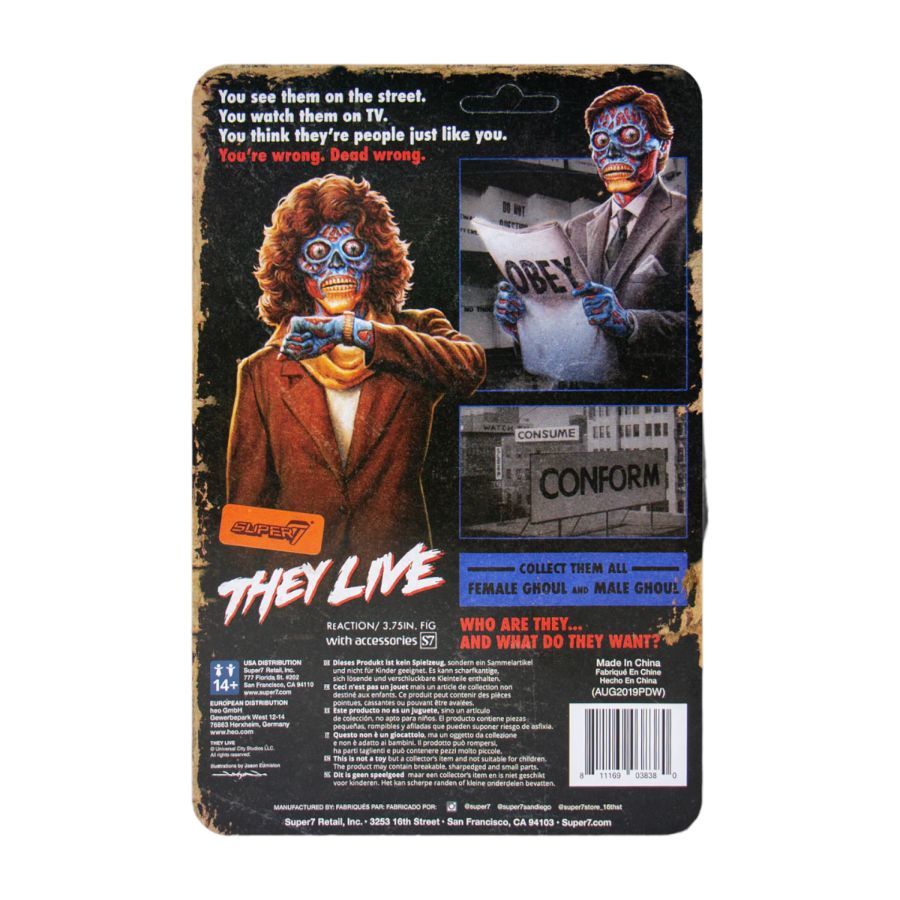 They Live - Male Ghoul ReAction 3.75″ Action Figure
