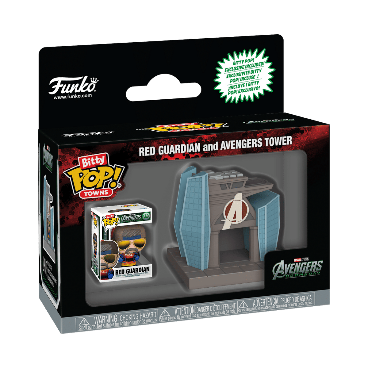 Avengers: Doomsday - Red Guardian with Avengers Tower (Bitty Pop! Town)