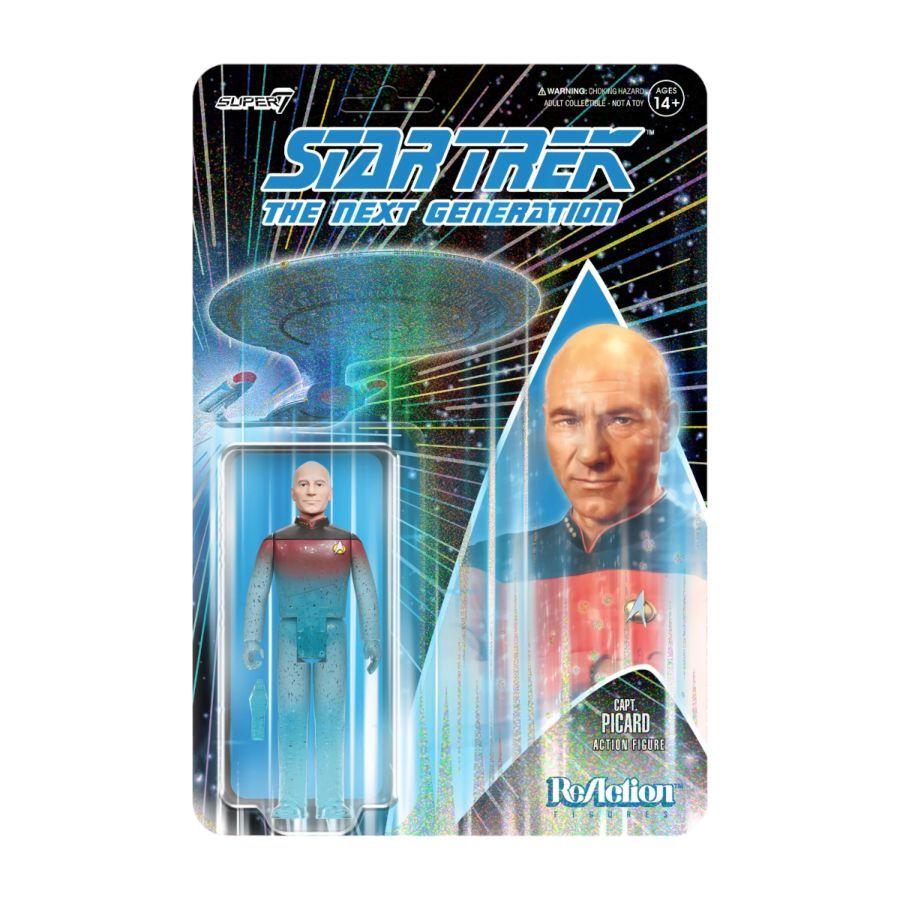Star Trek: The Next Generation - Captain Picard Transporter ReAction 3.75″ Action Figure