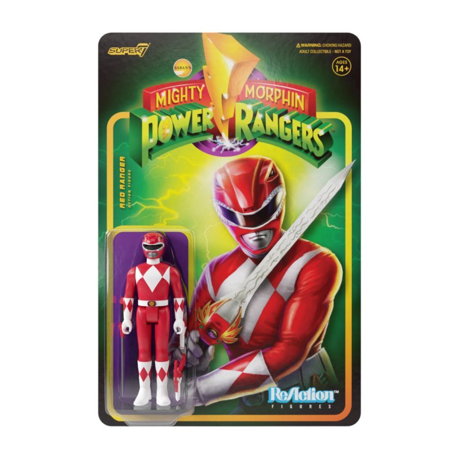 Power Rangers - Red Ranger ReAction 3.75″ Action Figure