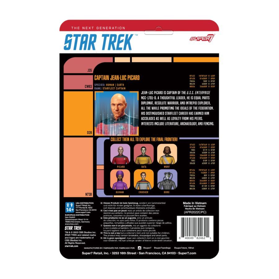 Star Trek: The Next Generation - Captain Picard Transporter ReAction 3.75″ Action Figure