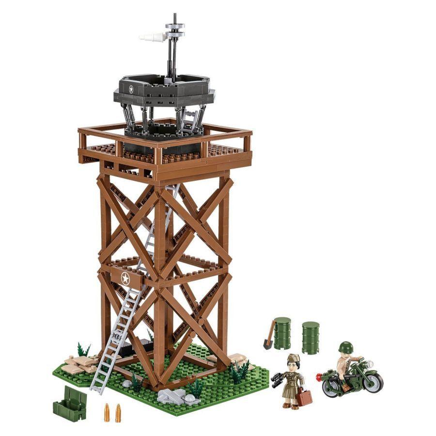 World War 2 - U.S. Control Tower Construction Brick Set (664 Pieces)