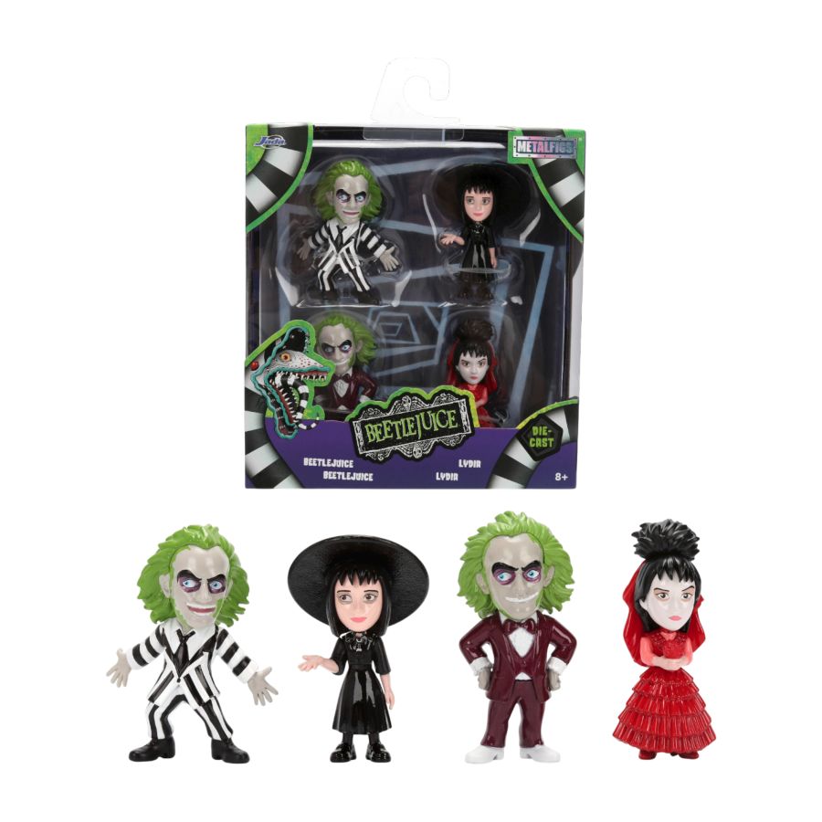 Beetlejuice - 2.5″ Metalfigs 4-Pack