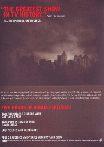The Sopranos: The Complete Series Seasons 1 - 6 DVD