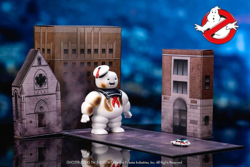Ghostbusters - StayPuft 6″ with Ecto-1 (Next Level) Nano Set