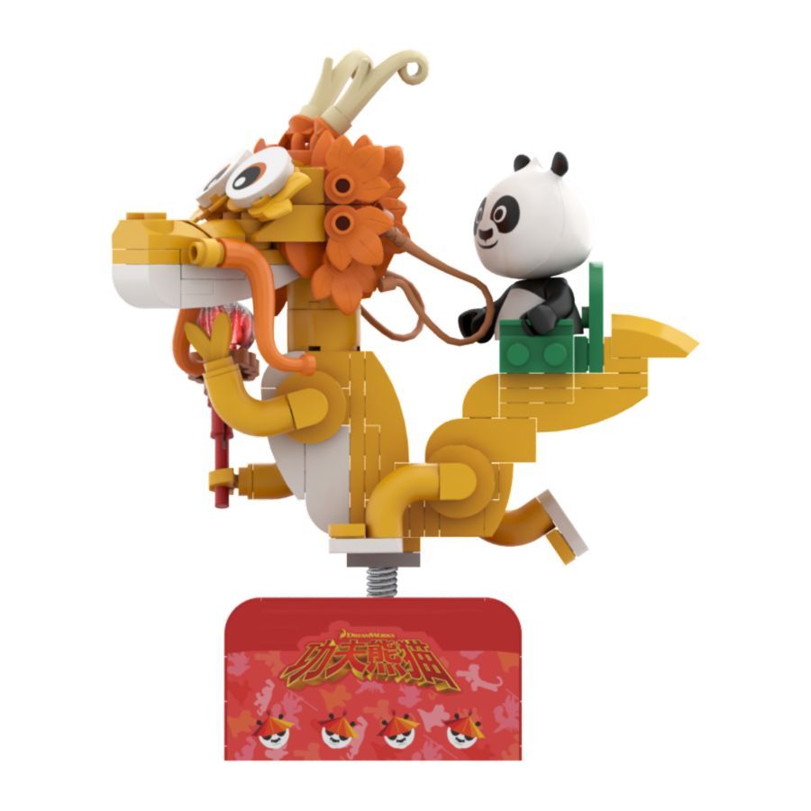 Kung Fu Panda - Po on SkateKart (186 Piece Kit)