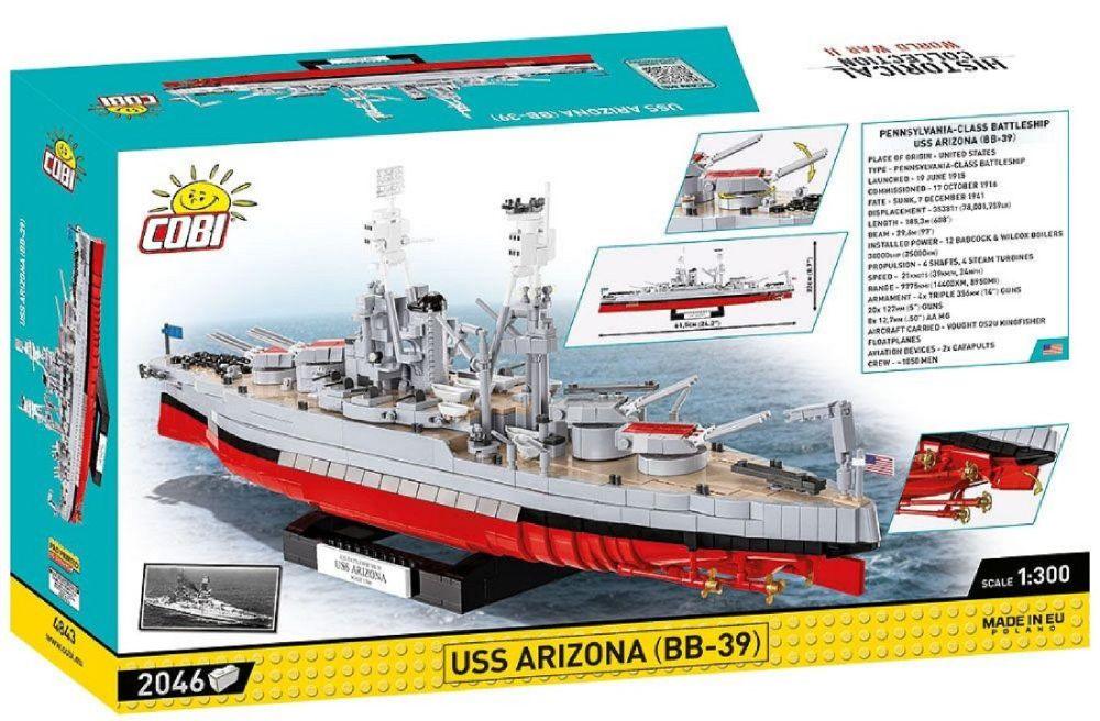 World War 2 - USS Arizona (BB-39) Construction Brick Set (2046 Pieces)