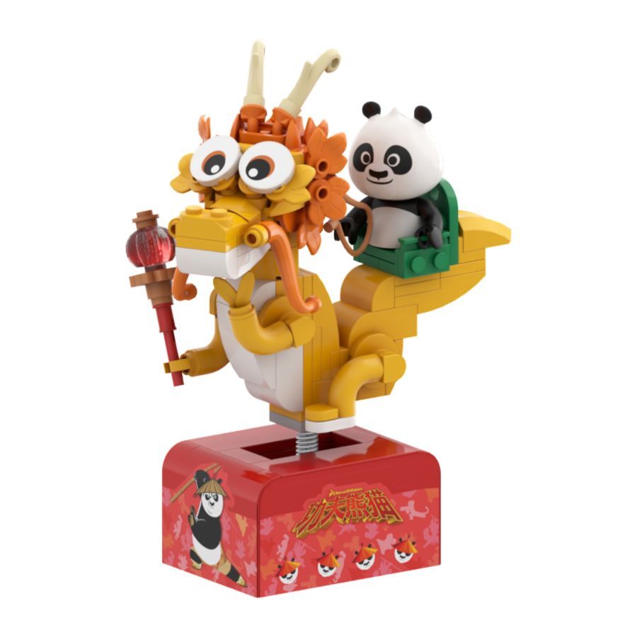 Kung Fu Panda - Po on SkateKart (186 Piece Kit)